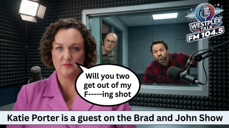 Katie Porter, candidate for Governor of California, stopped by the Brad and John Show